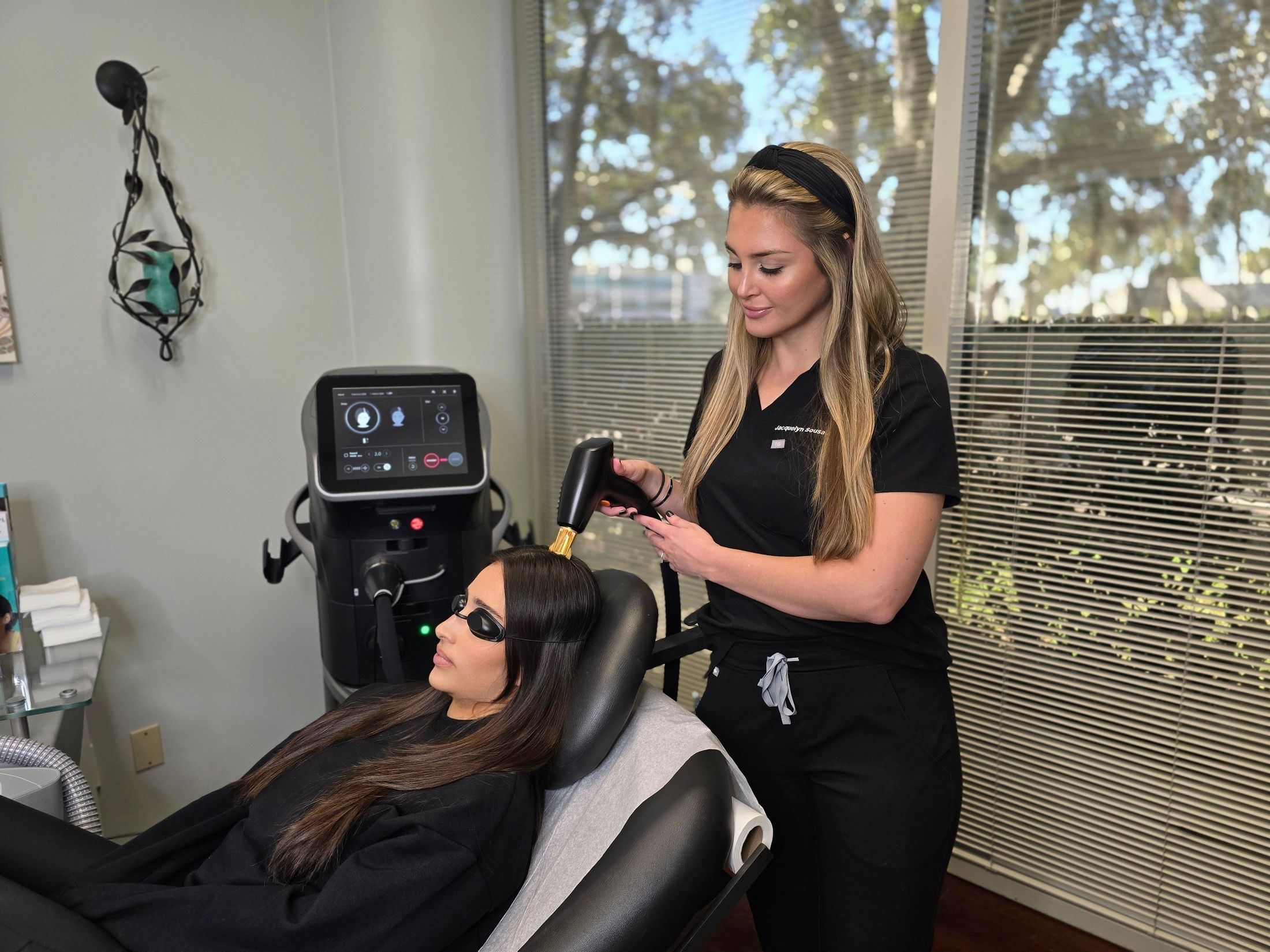 tampa hair restoration patient receiving treatment