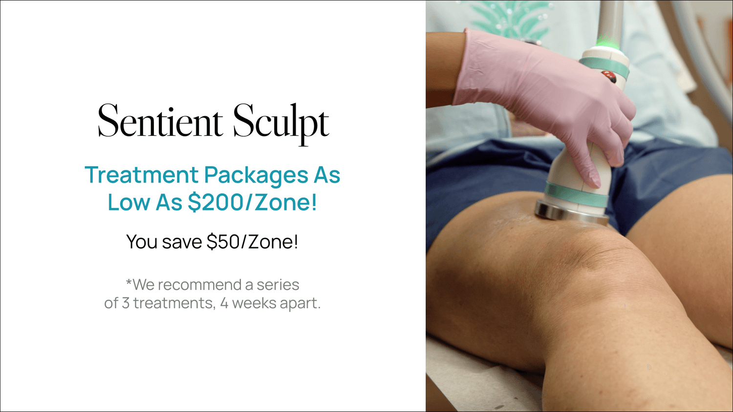 Sentient Sculpt treatment promotional image for customers.